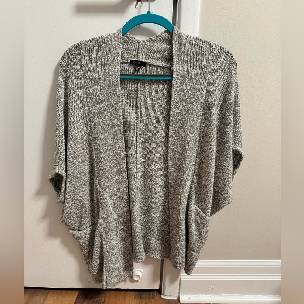 Dynamite Heathered Gray Cardigan